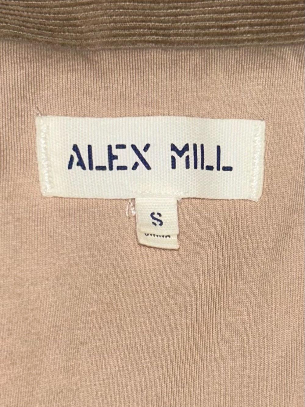 Alex Mill Womens Sherpa Work Jacket Natural Beige Corduroy Pocket Fleece Size - Picture 7 of 8